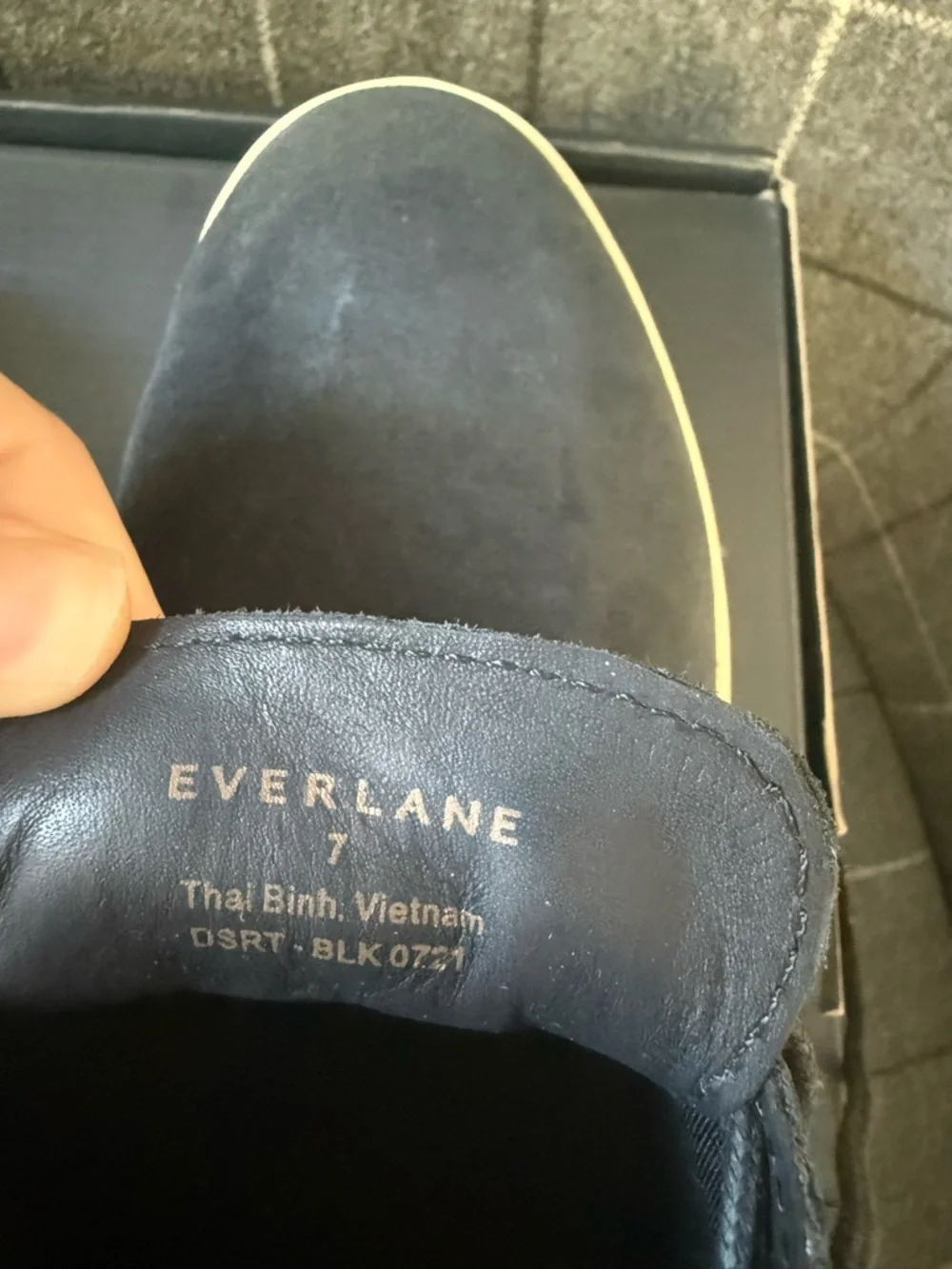 Everlane Black Suede The Desert Boot Men’s 7 NIB